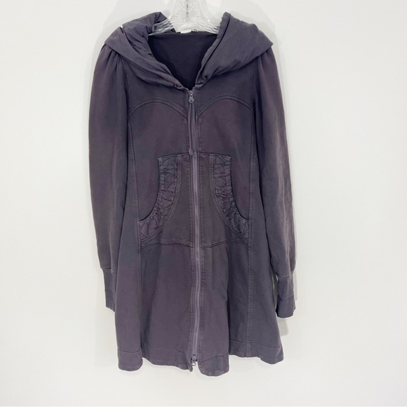 Prairie Underground Tops - Prairie Underground Long Cloak Hoodie Zip Up Sweatshirt Size Small Organic
